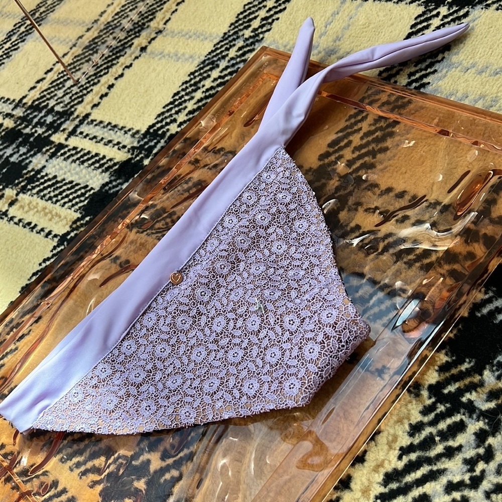 For love and lemons bikini bottoms embroidered lilac